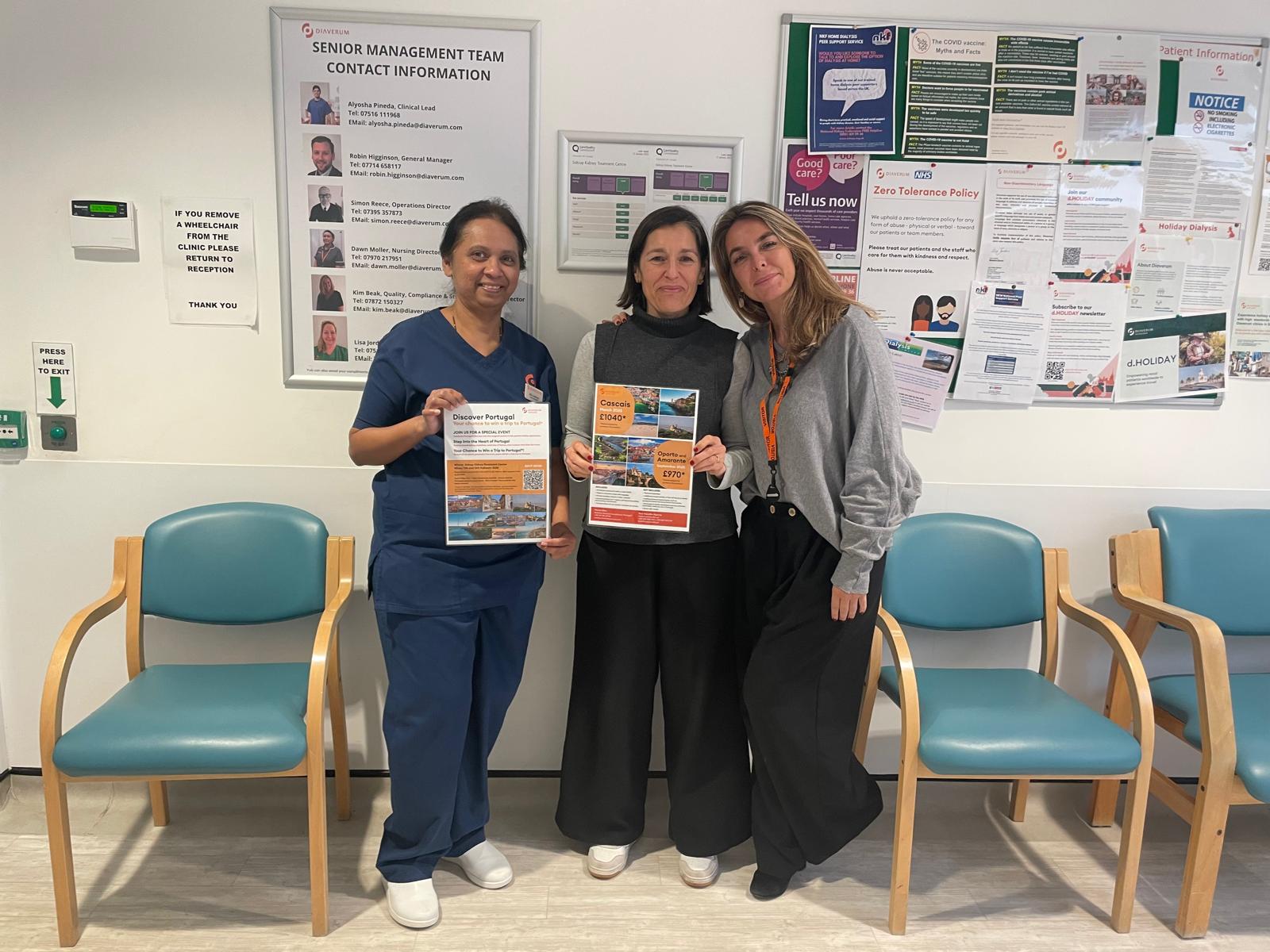 Coordinator of the d.HOLIDAY Portugal Programme visits clinics in England